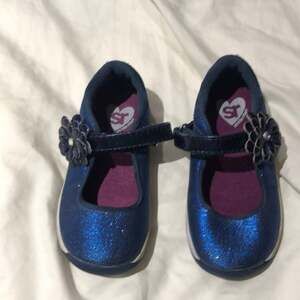 Stride rite metallic royal blue maryjane 7 euc
